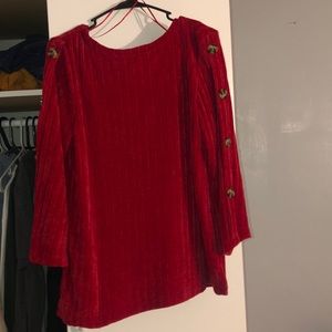 Red long sleeve shirt